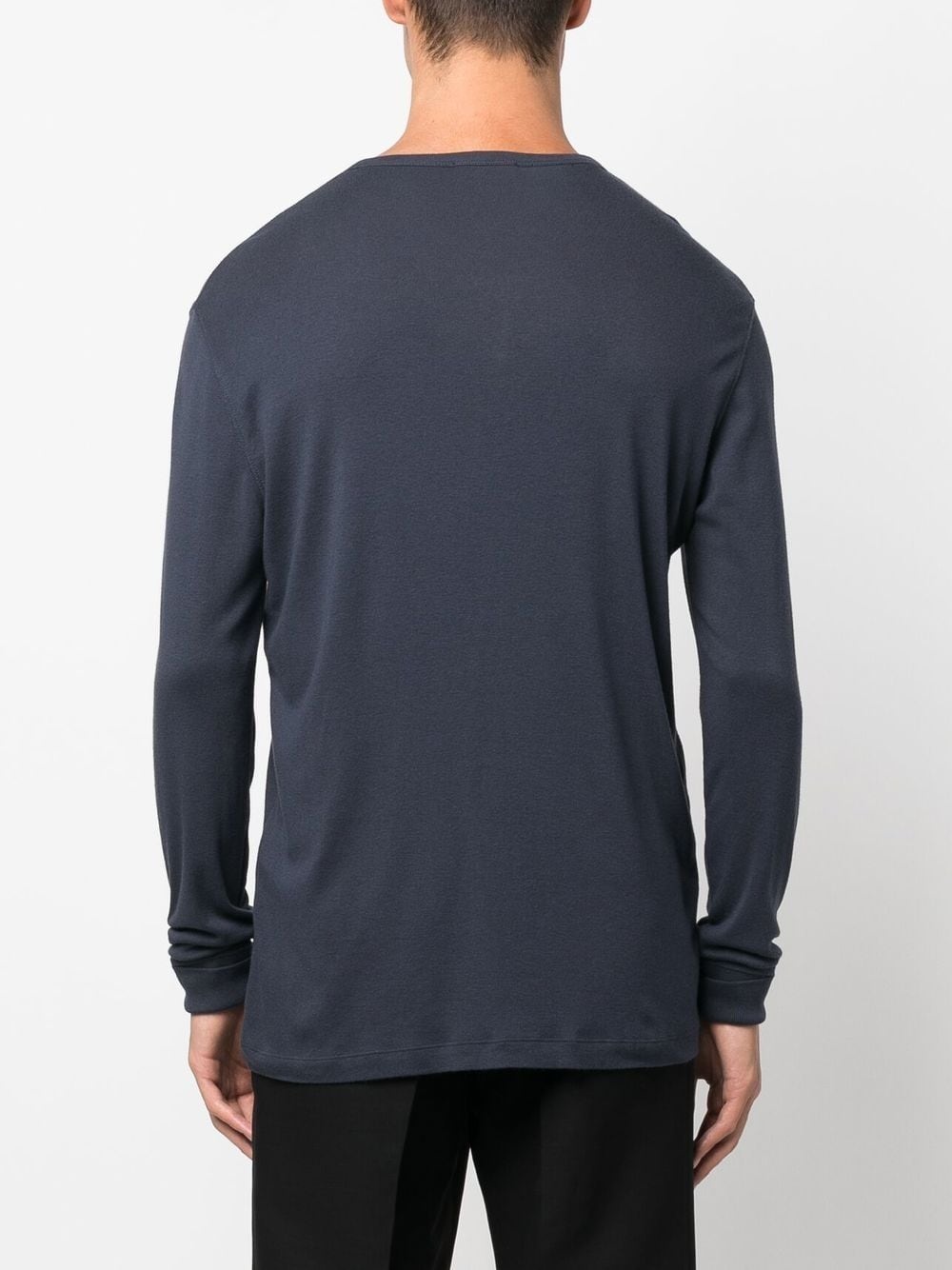 half-button long-sleeve T-shirt - 4