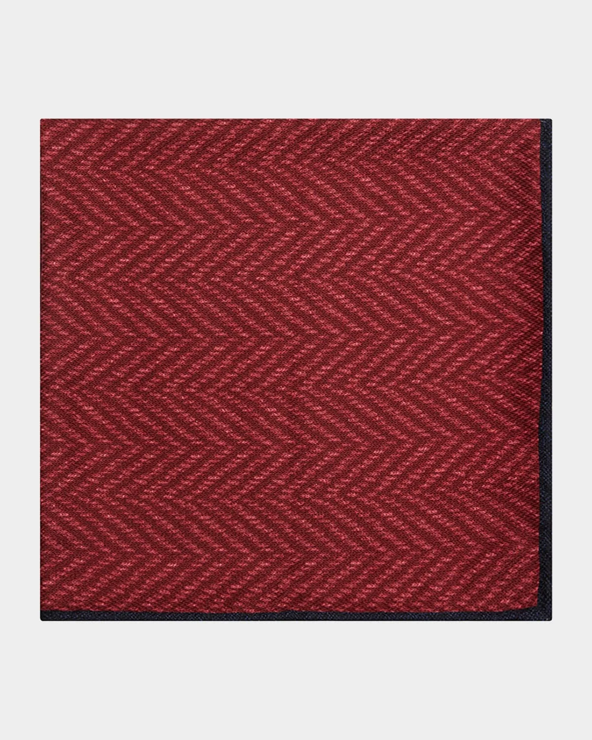 Men's Chevron-Print Silk Pocket Square - 1