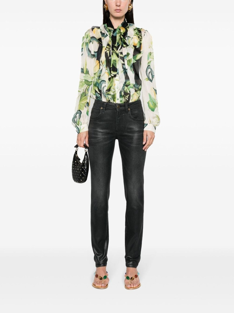 Roberto Cavalli mid-rise skinny jeans outlook