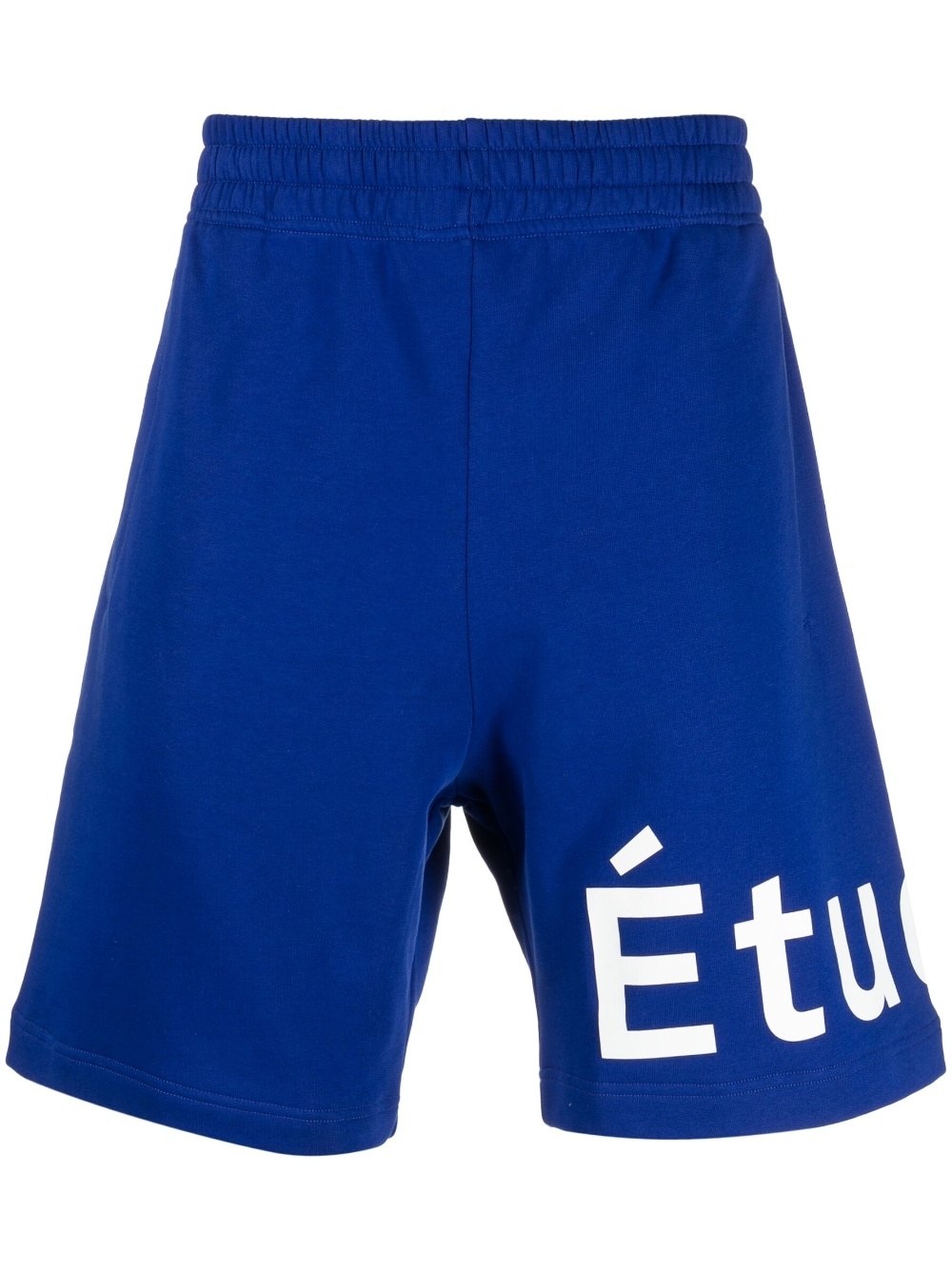 logo-print organic cotton shorts - 1