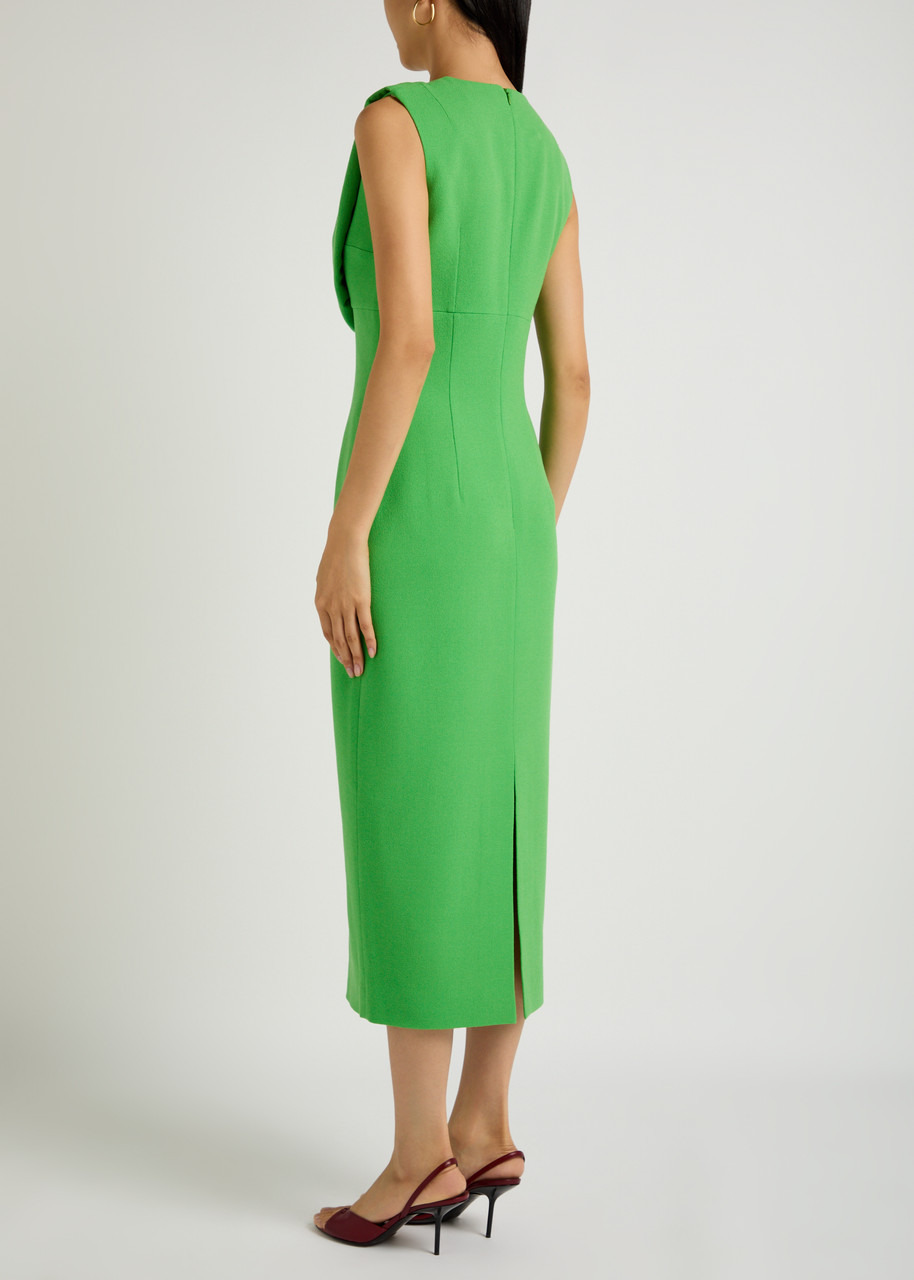 Emilia Wickstead Yuri Draped Crepe Midi Dress - 3