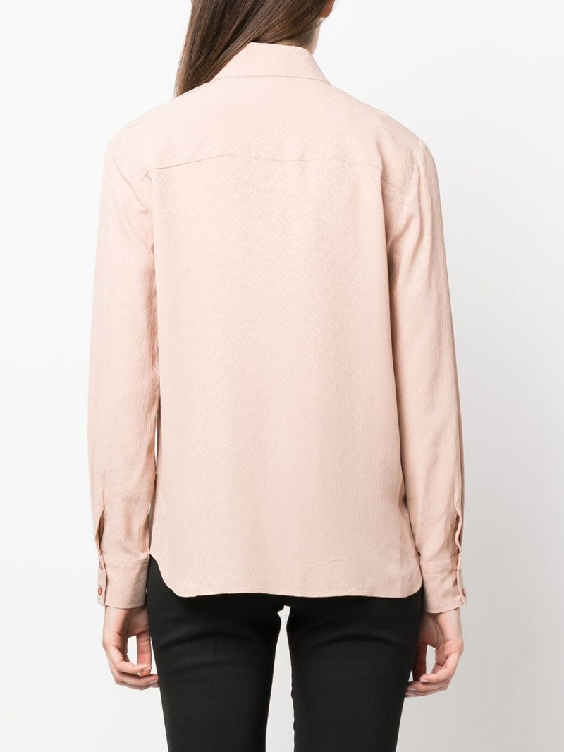 jacquard-logo long-sleeve shirt 4
