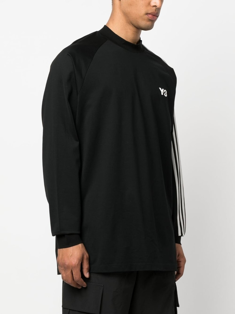 Y-3 logo-print 3-Stripes sweatshirt outlook
