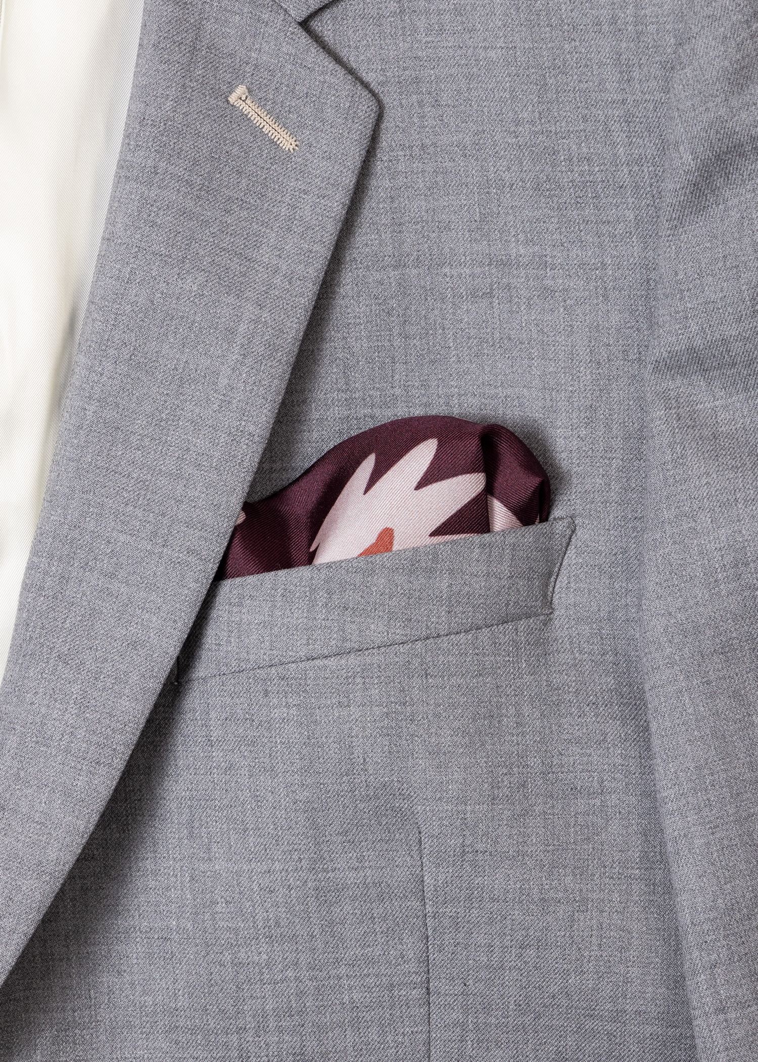'Big Flower' Silk Pocket Square - 3