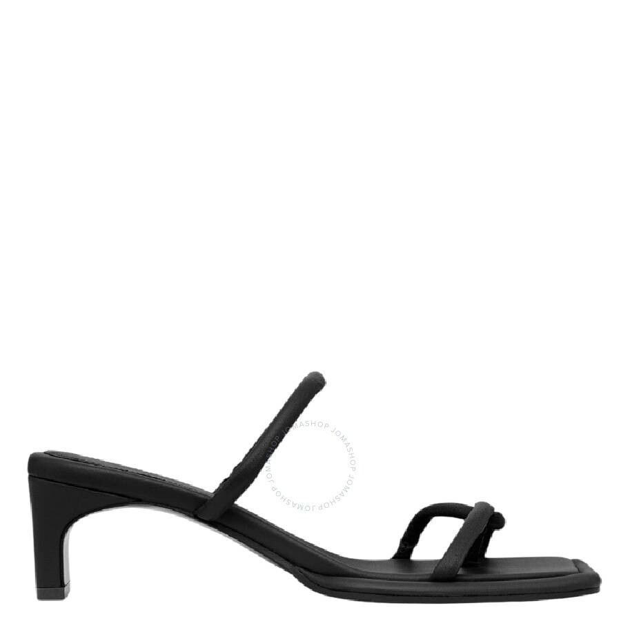 St Agni Leather Branded Loop Heel Sandals - 1