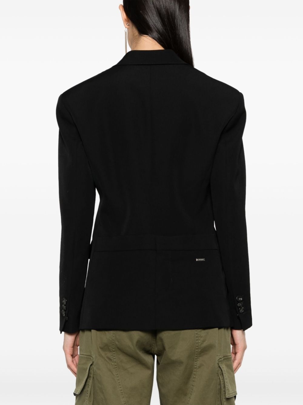 double-breasted wool blazer - 4