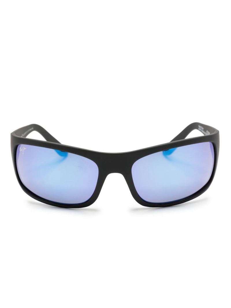 mirrored rectangle-frame sunglasses 1