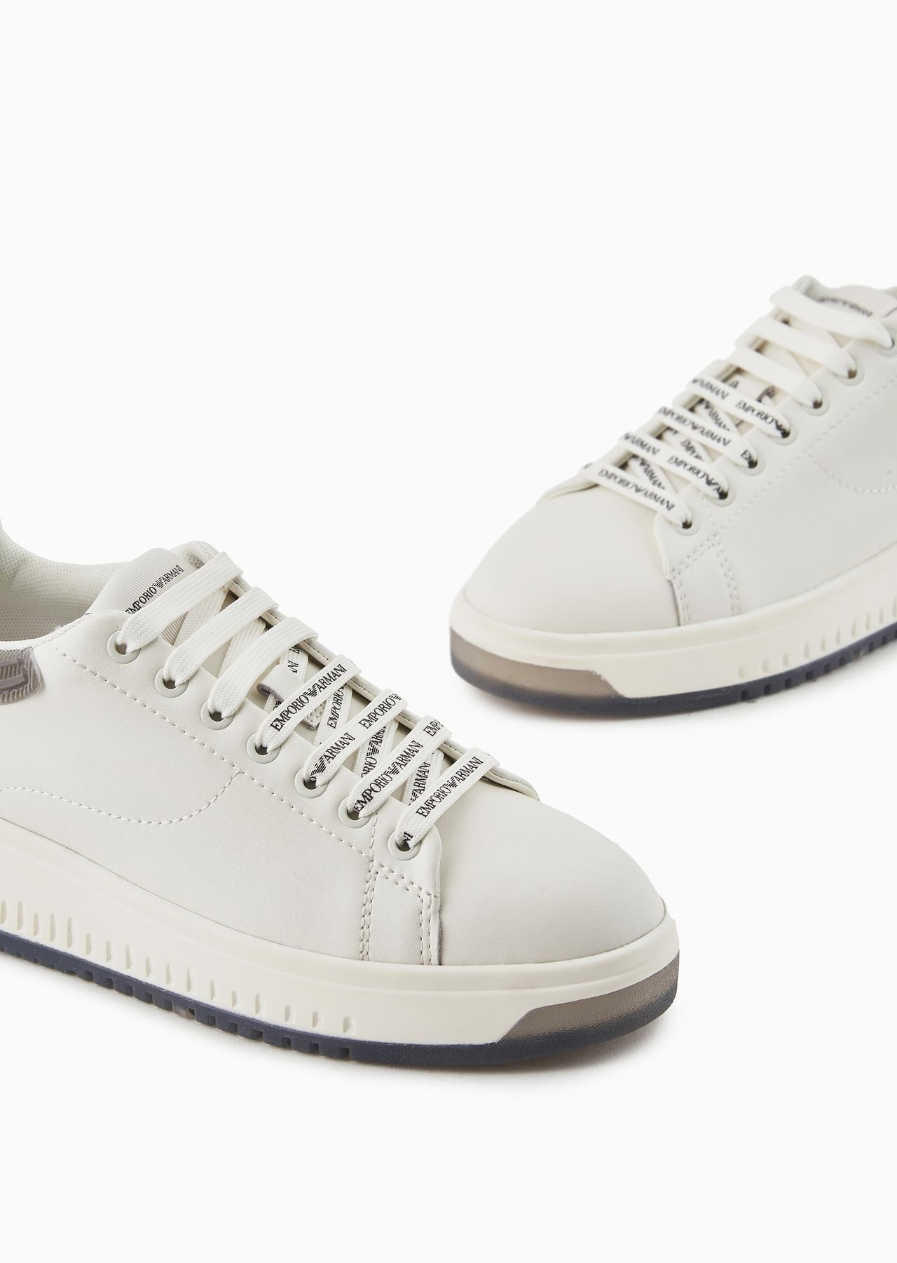 Leather sneakers with contrasting rubber back - 5