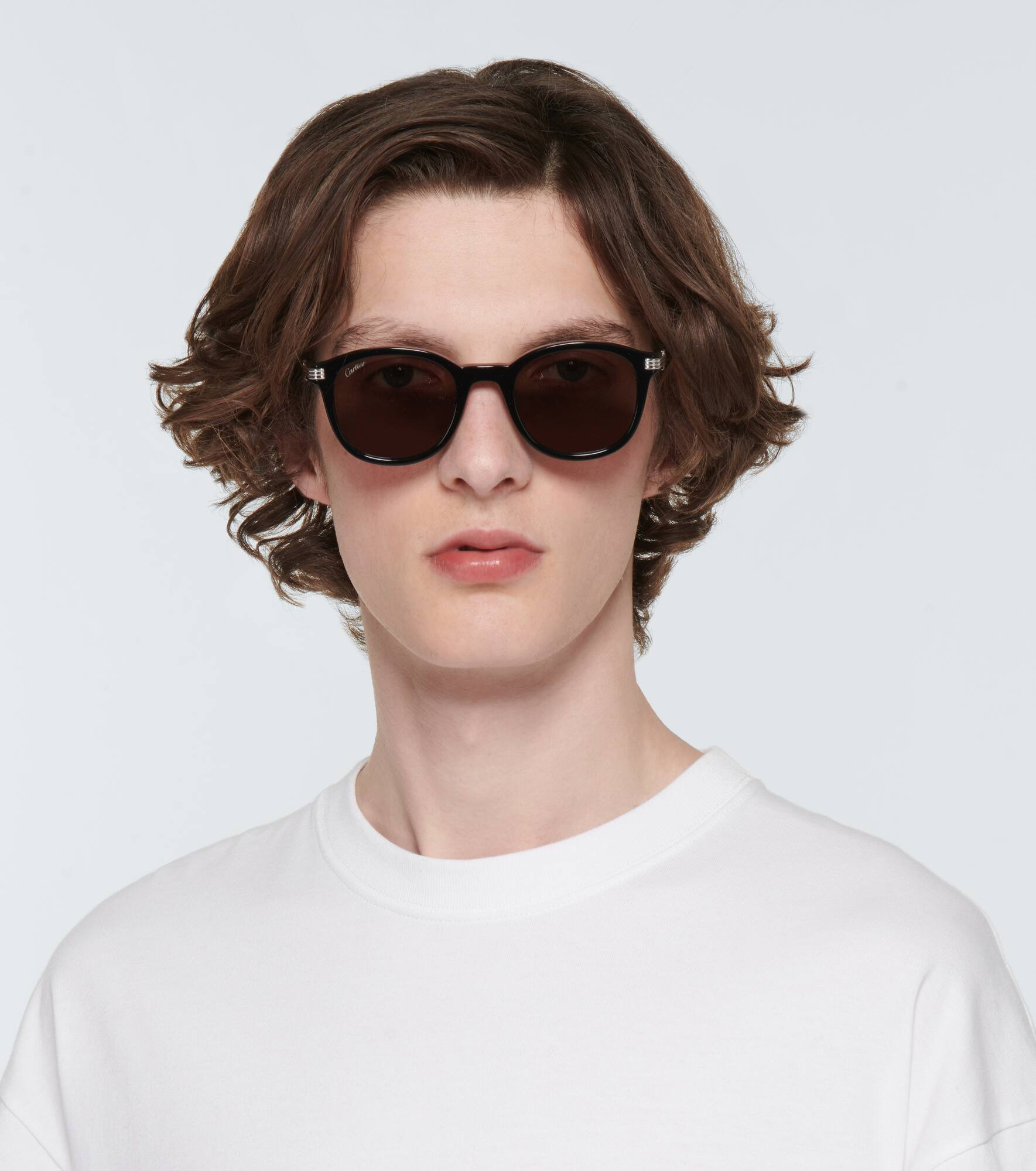 Rounded acetate sunglasses - 3