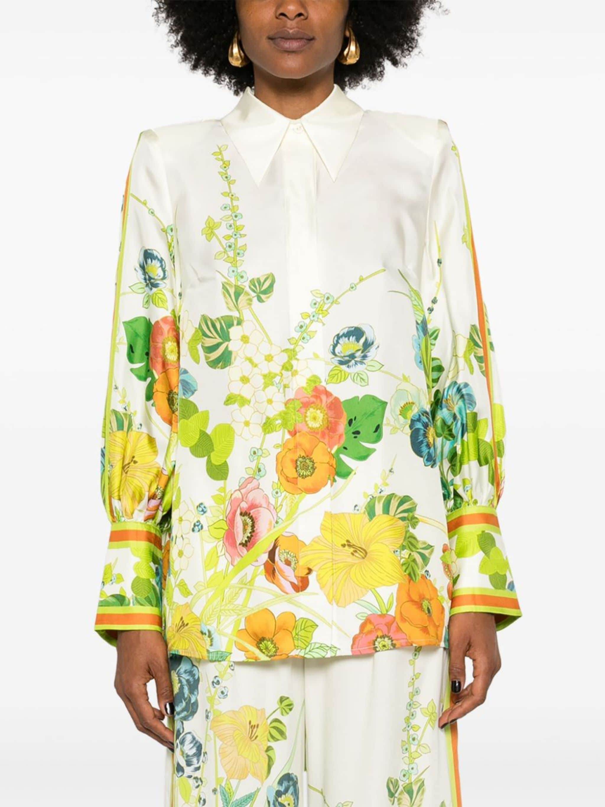 Constance floral silk shirt - 3