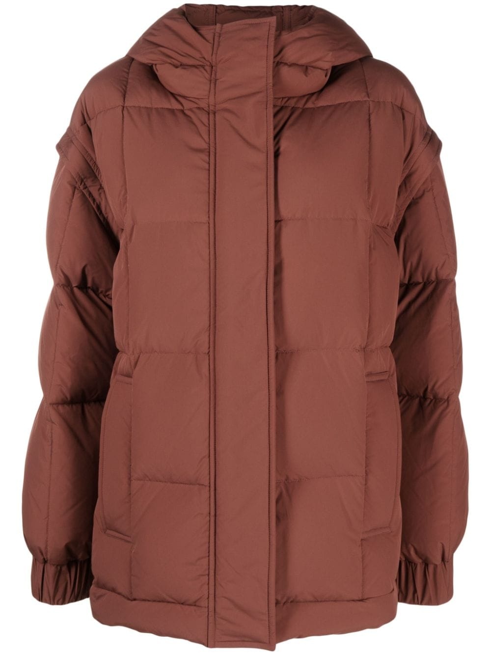 detachable-sleeve padded jacket - 1