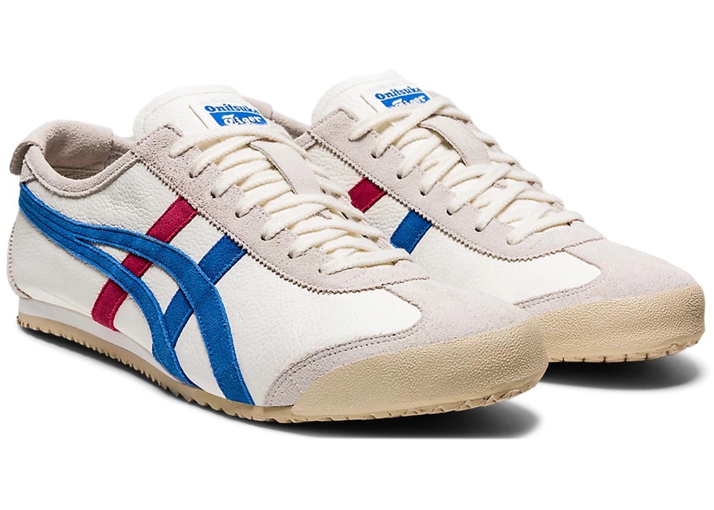 Onitsuka Tiger Mexico 66 Vintage White Directoire Blue Red - 2