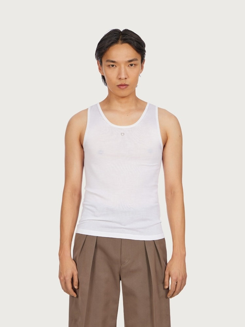 FERRAGAMO SILK AND CASHMERE TANK TOP outlook