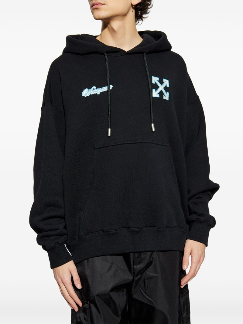 Off-White Arrows-embroidered hoodie outlook