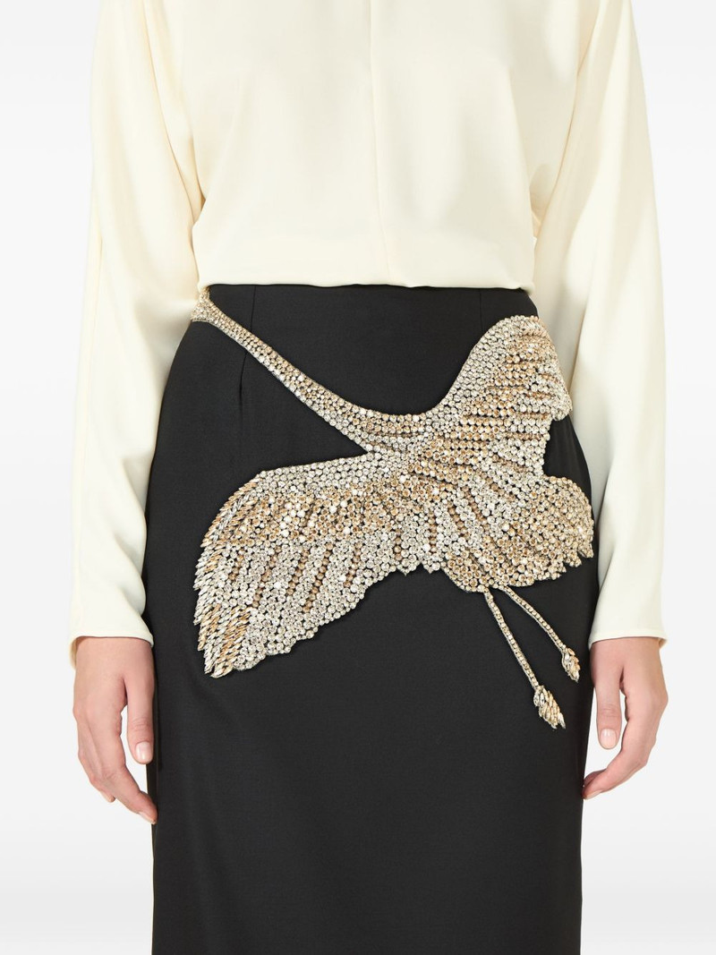 Nirvelli crystal-embellished maxi skirt 5