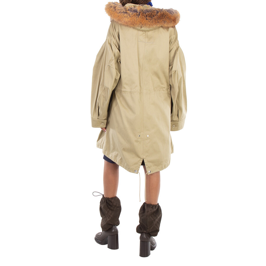 Burberry Faux-Fur Hood Parka Coat - 3