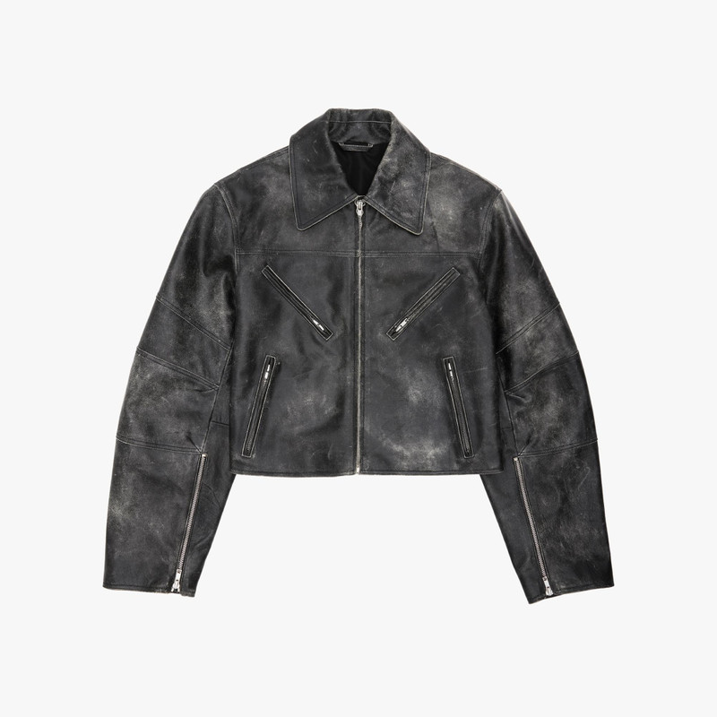LEATHER BIKER JACKET 1