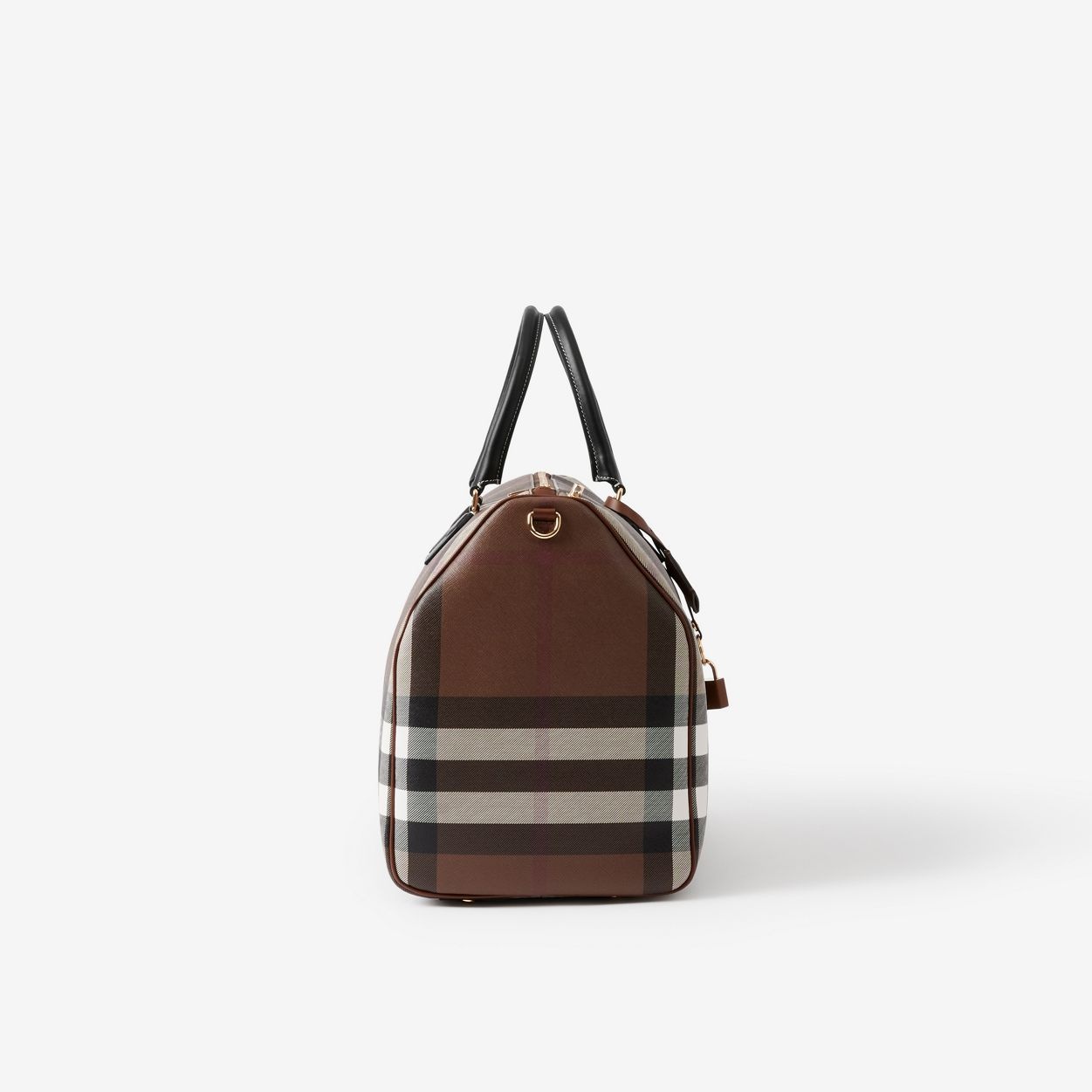 Check and Leather Extra Large Bowling Bag - 2