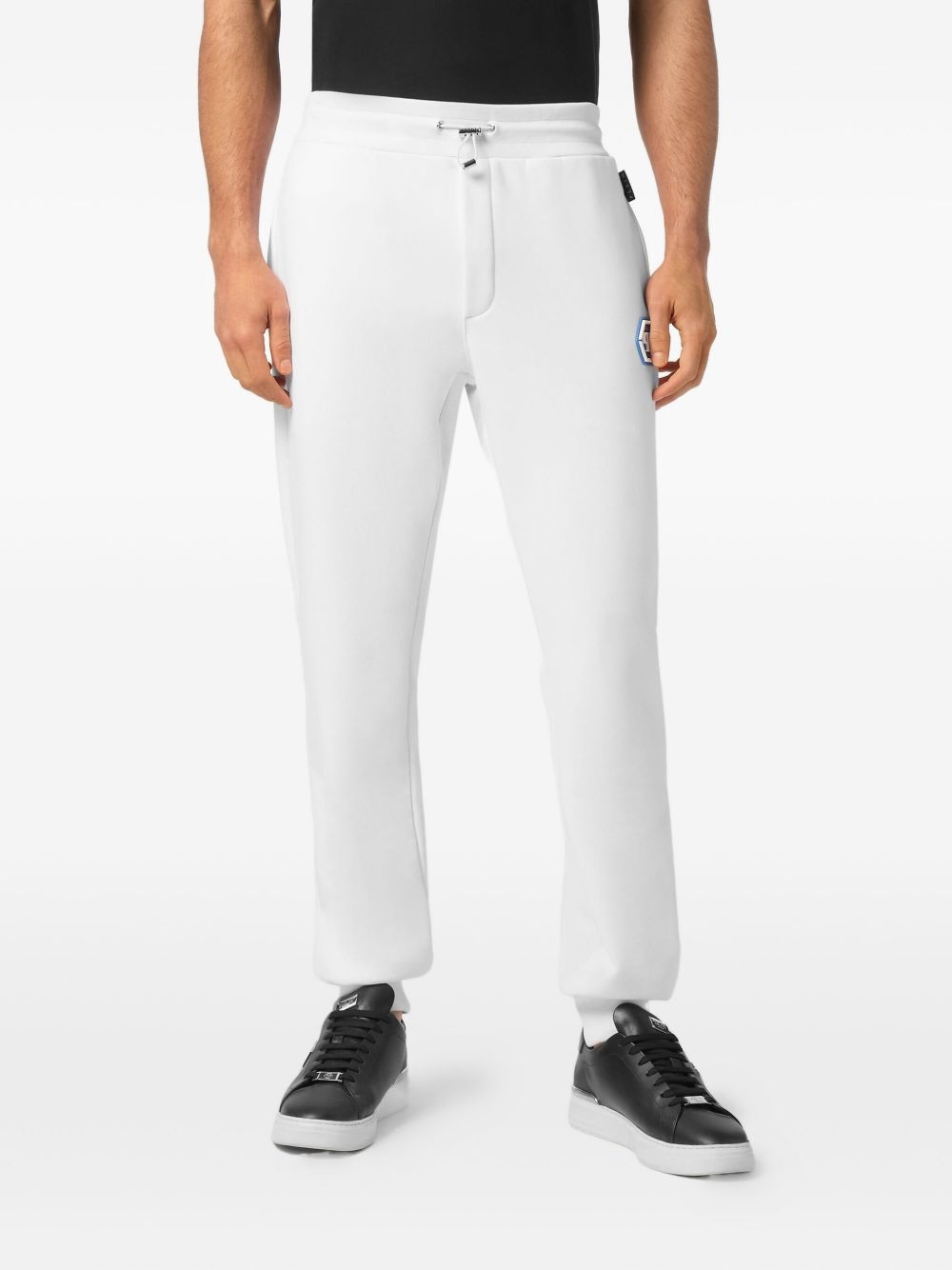 cotton-blend track pants - 3