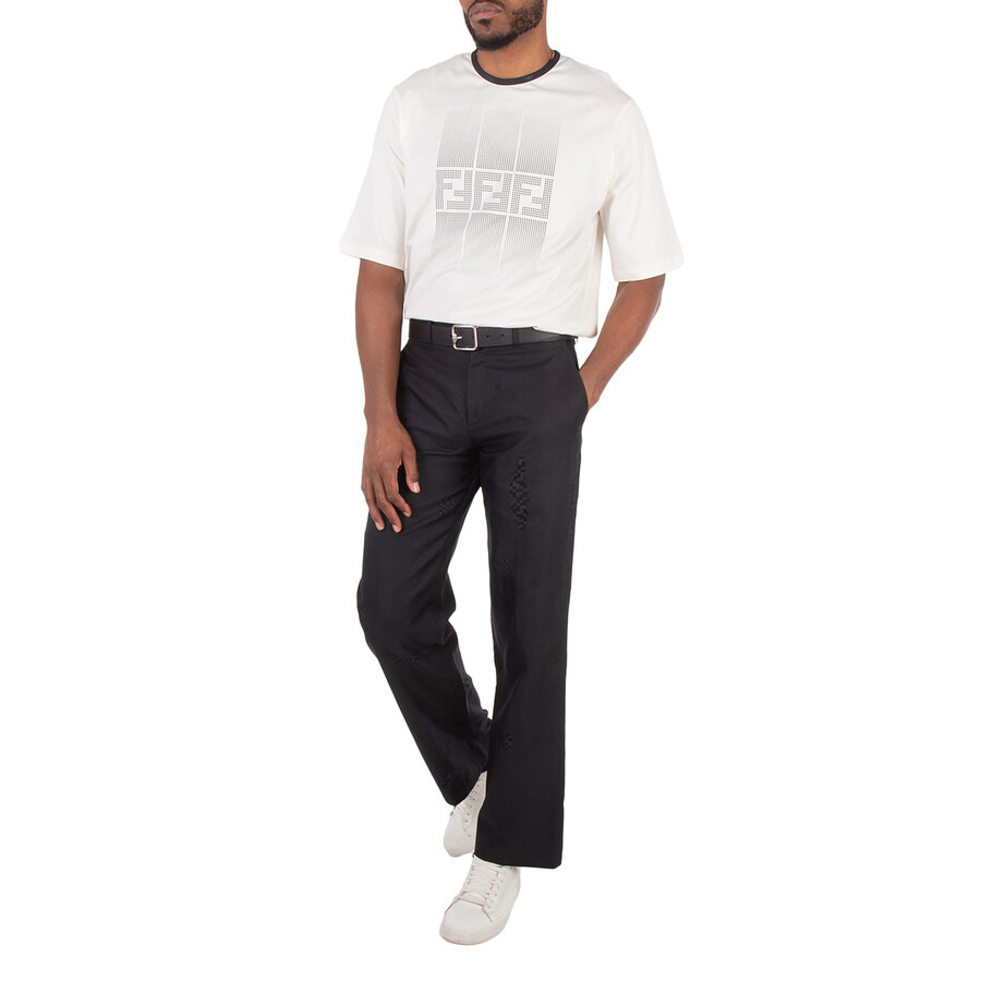 Fendi Tailored Woven Pattern Trousers - 4