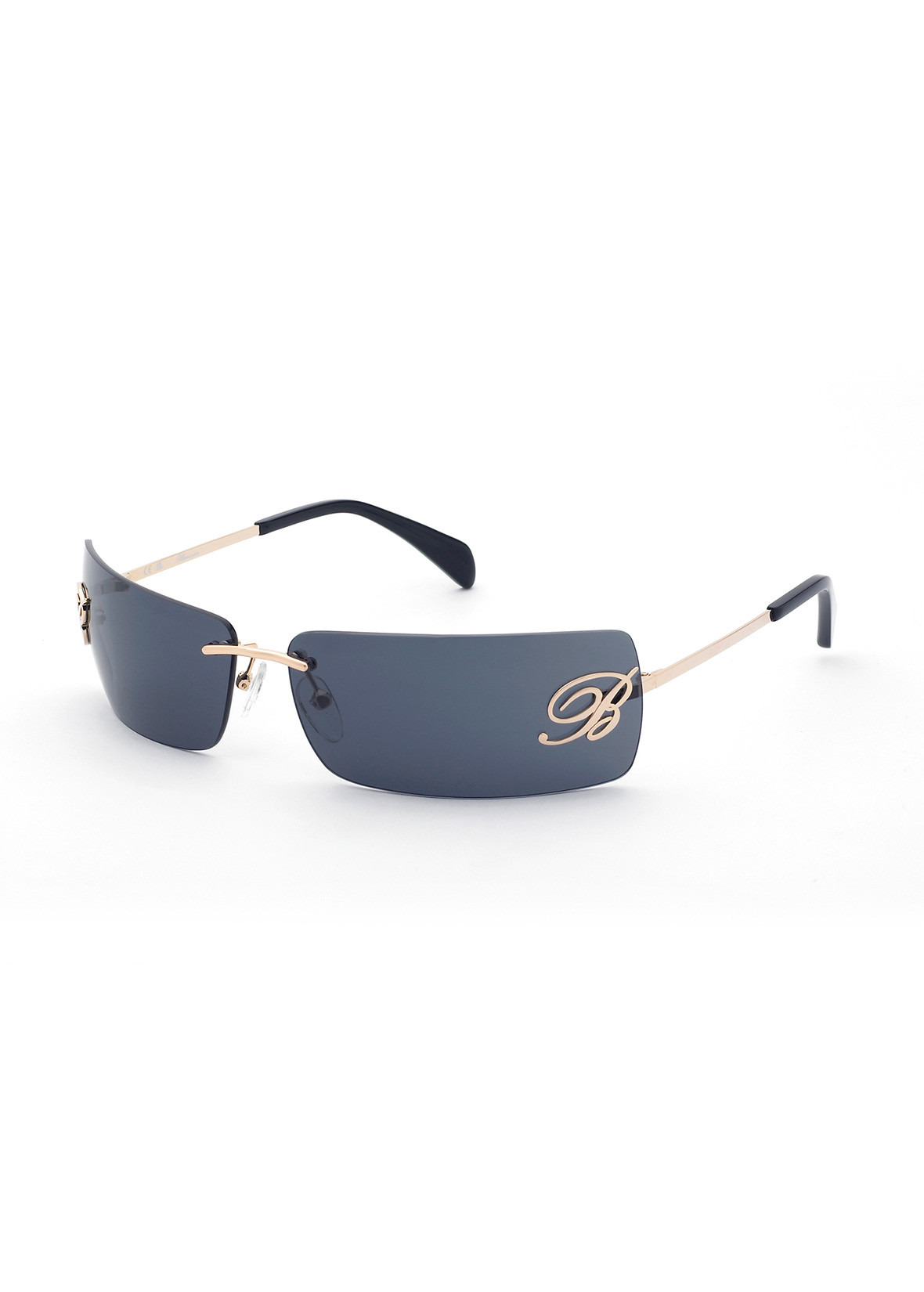 RIMLESS SUNGLASSES WITH THIN METAL TEMPLES - 1