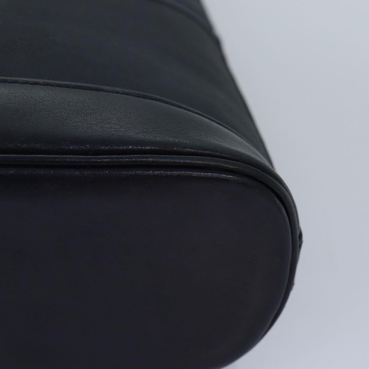 Burberry Shoulder Bag Nylon Leather Navy Gold - 14