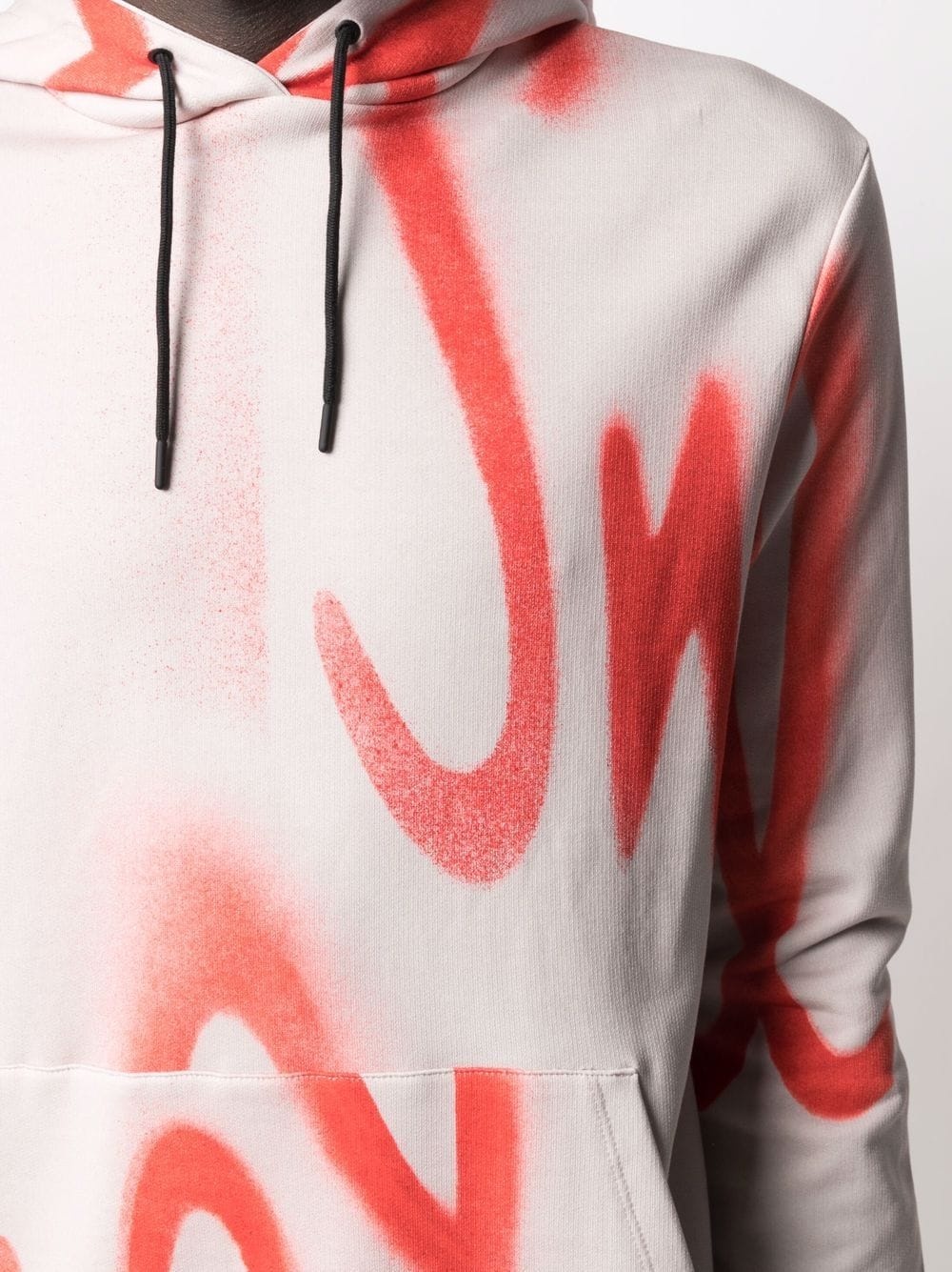 logo-print drawstring hoodie - 5