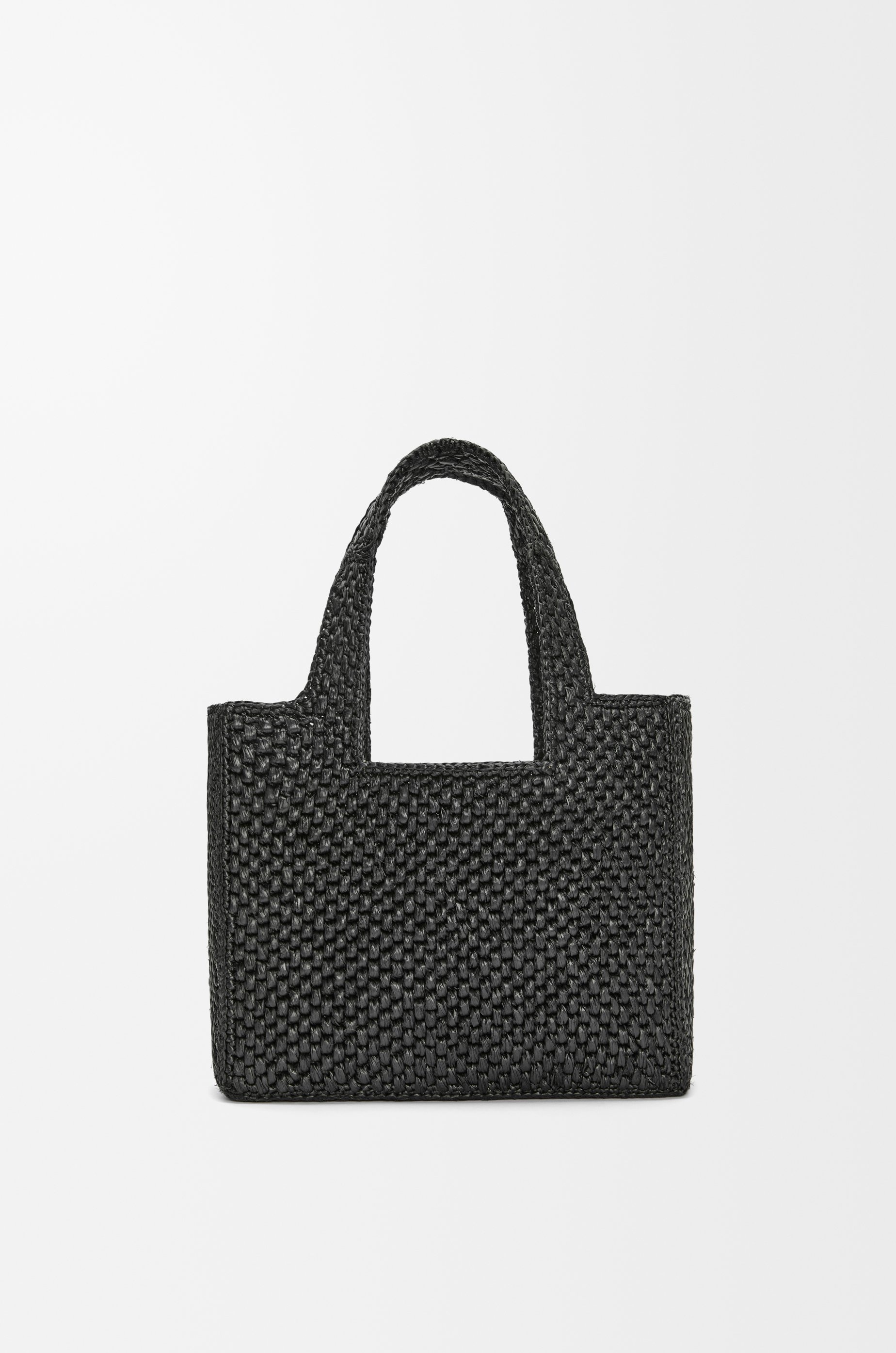 Small LOEWE Font Tote in raffia - 6