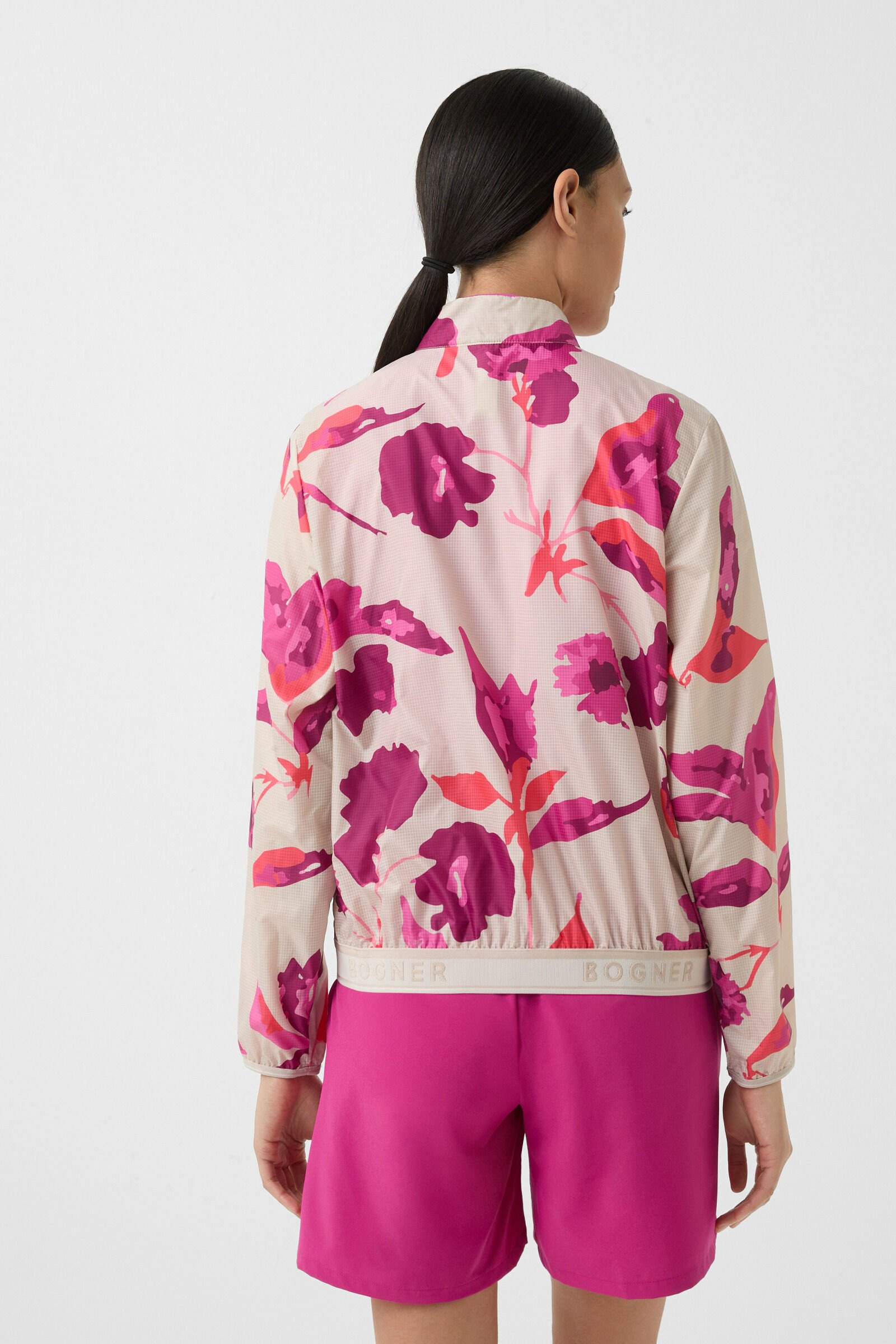 Sofie functional jacket in Beige/Pink - 3