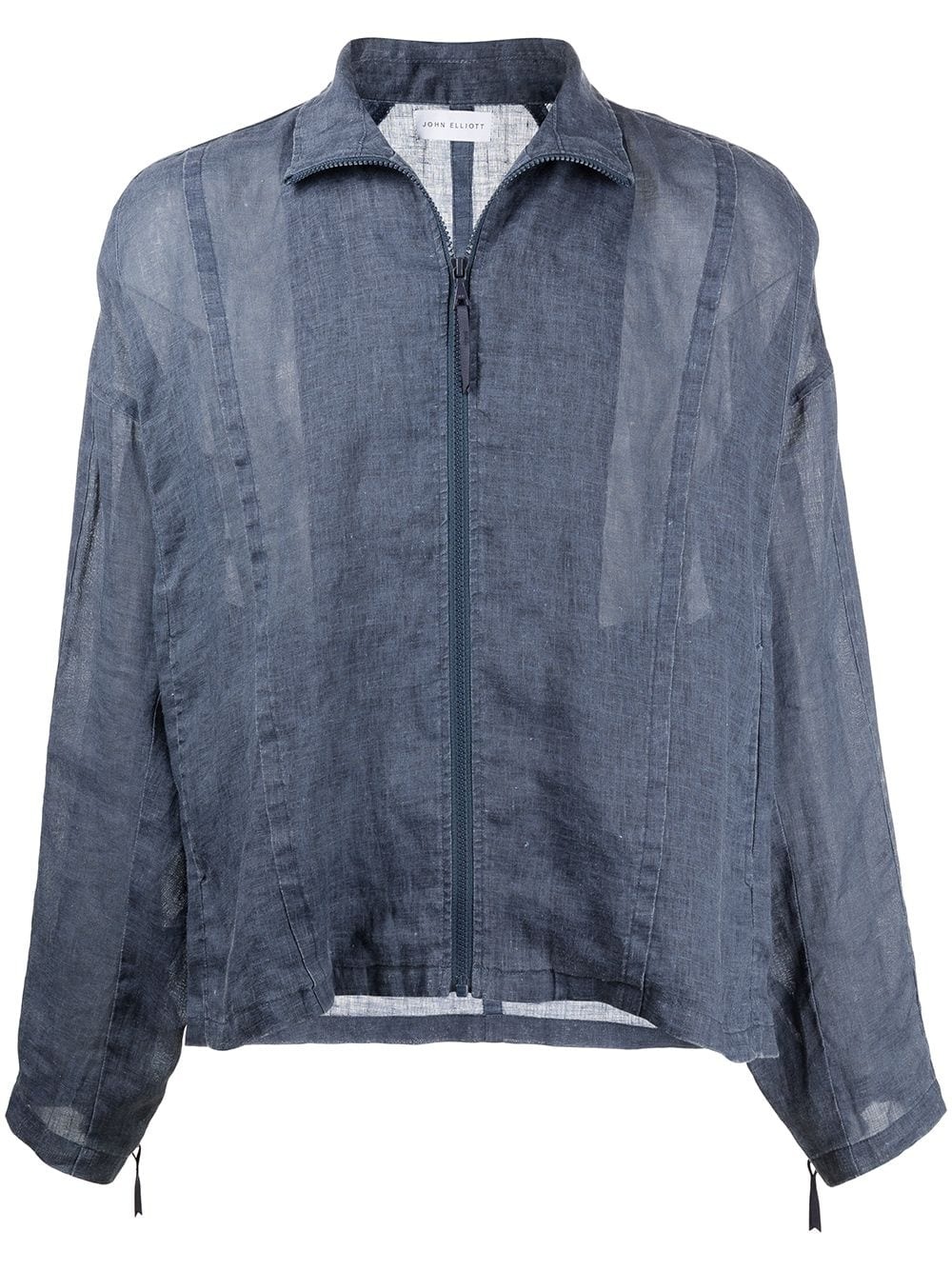 Port high-neck linen jacket - 1