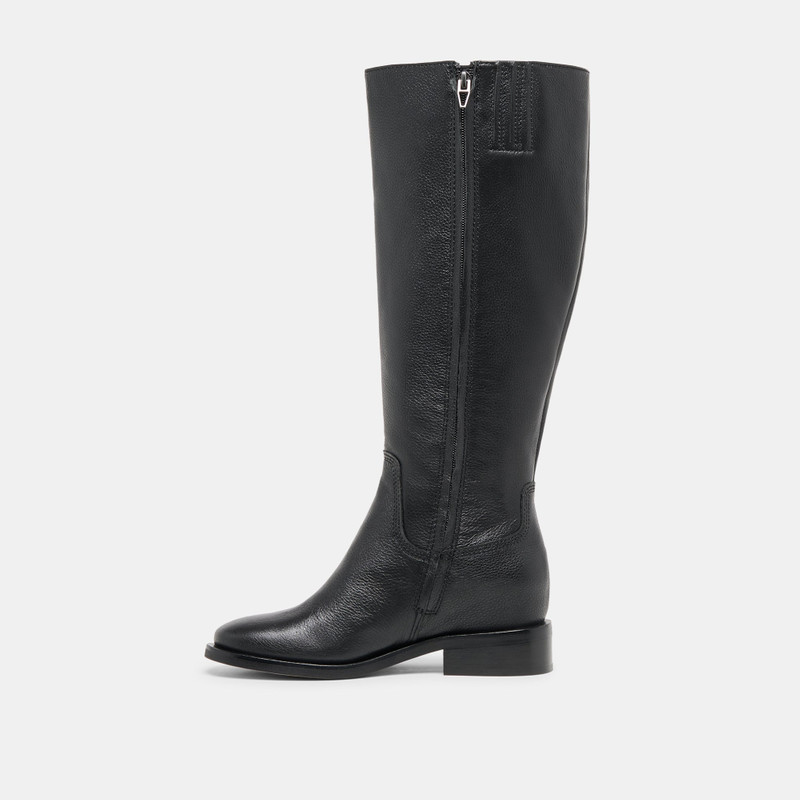 KILIAN H2O WIDE CALF BOOTS BLACK LEATHER 7