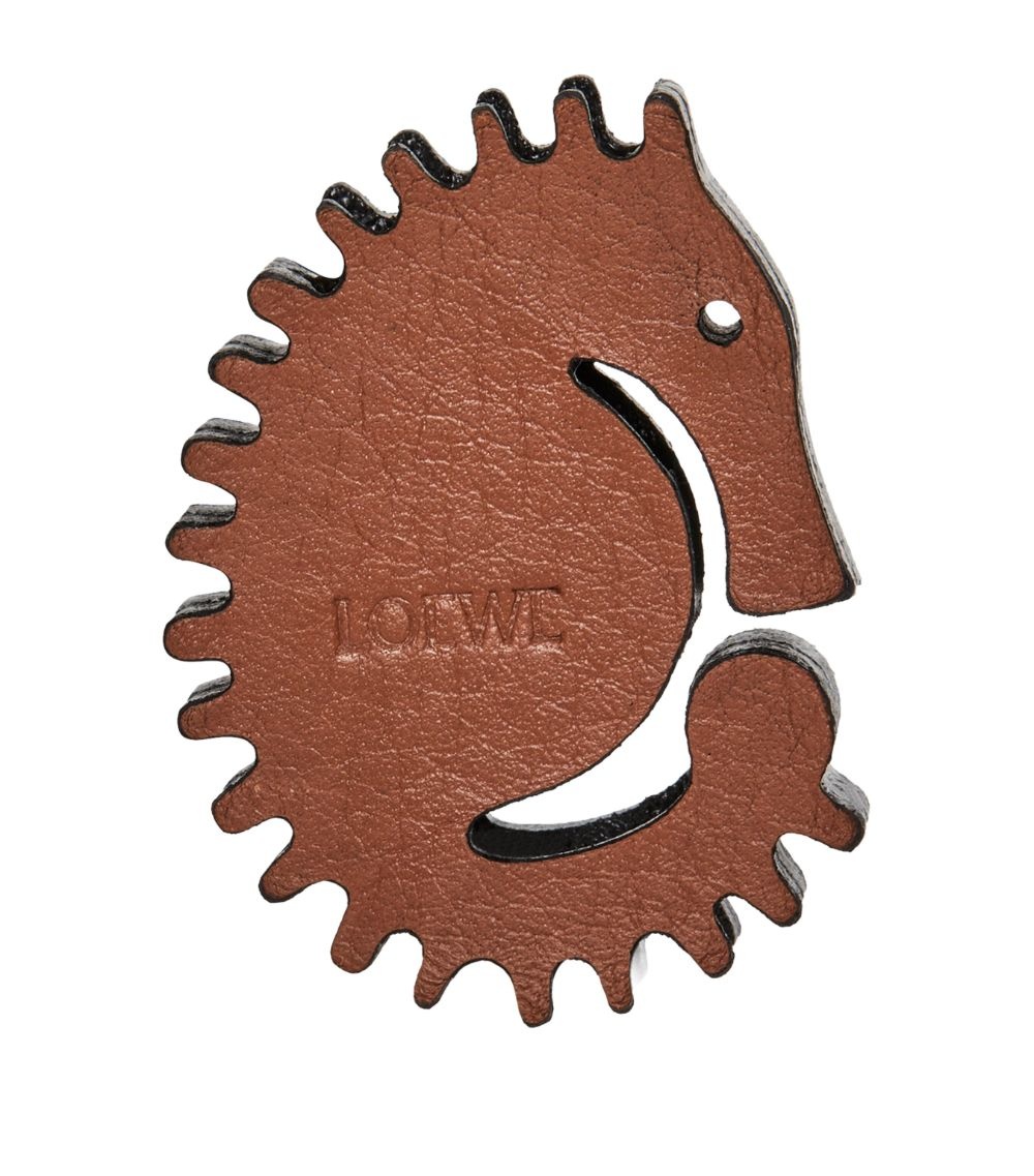 x Paula's Ibiza Leather Seahorse Keychain - 3