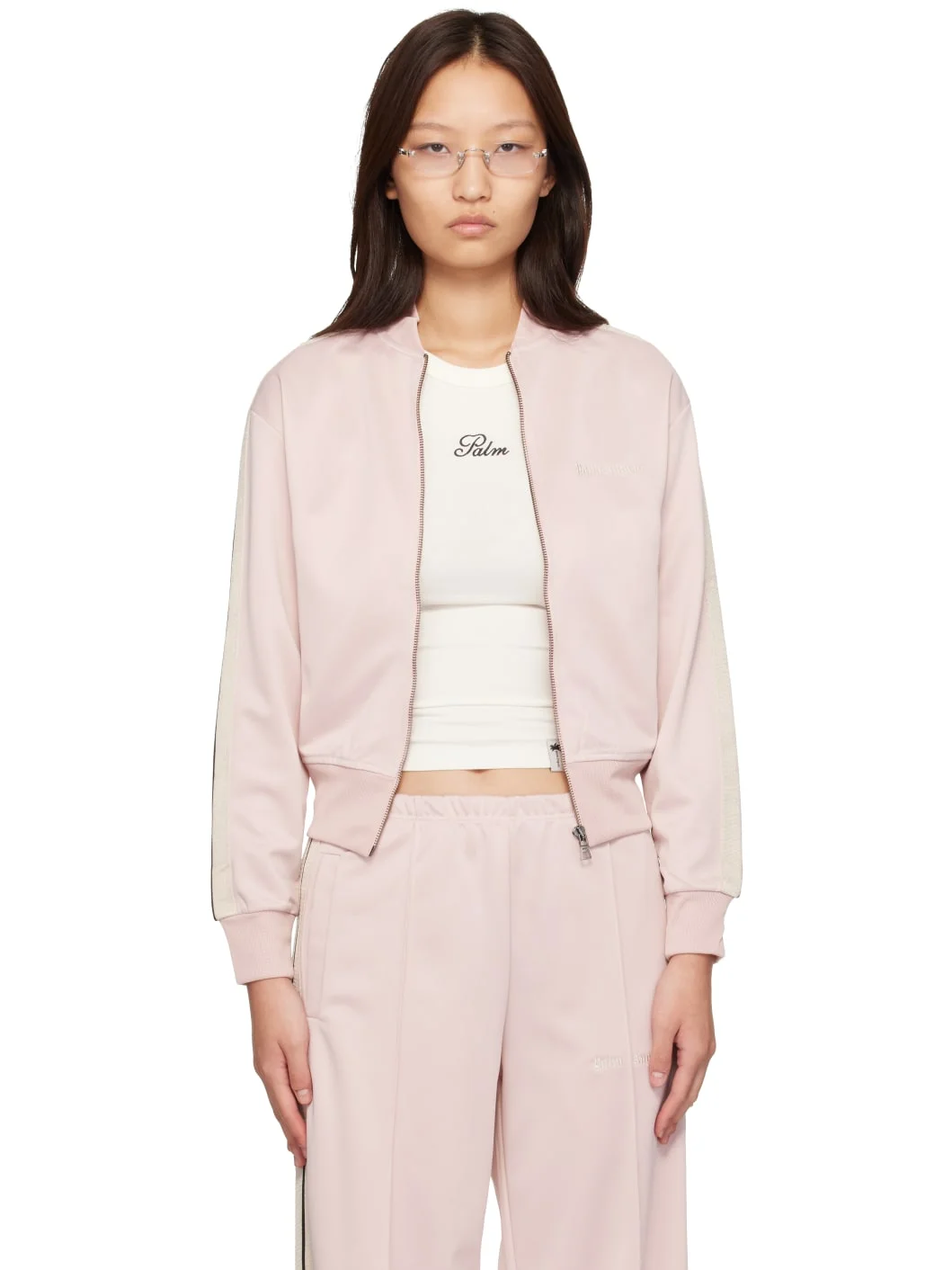 Pink Classic Logo Track Jacket - 1