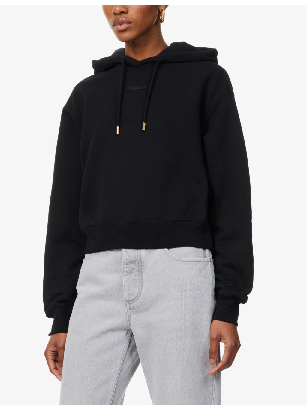 Le Hoodie brand-tab cotton-jersey hoody - 3