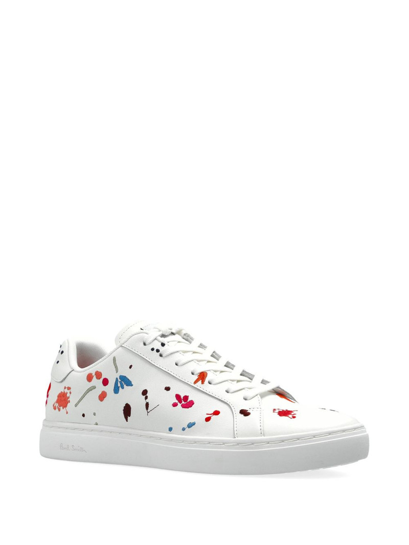 Paul Smith floral leather sneakers outlook