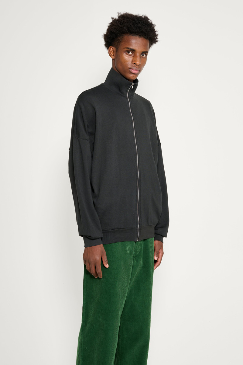 AURALEE AURALEE SUPER HIGH GAUGE SWEAT ZIP BLOUSON INK BLACK outlook