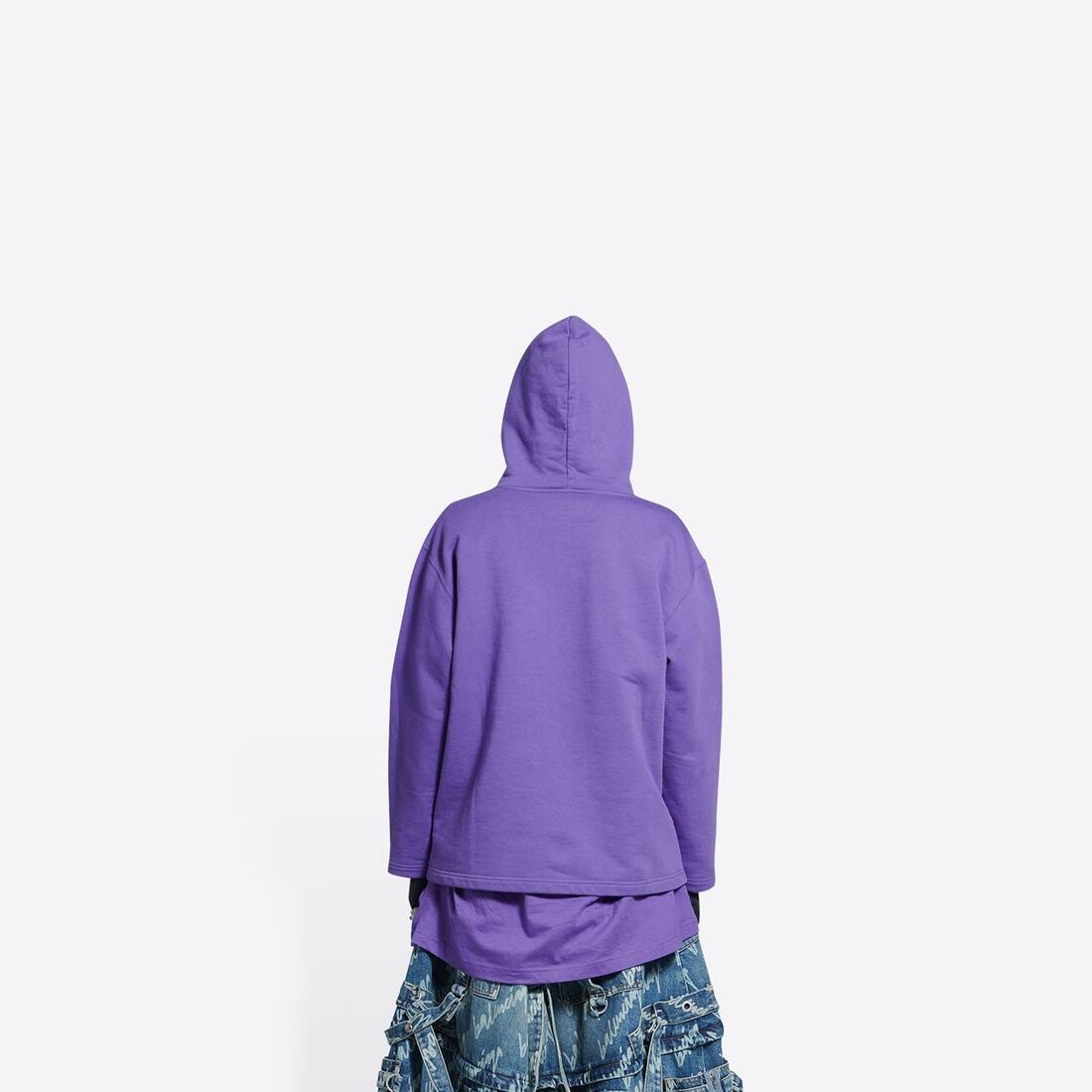 Women's Bébé Cropped Hoodie in White - 3