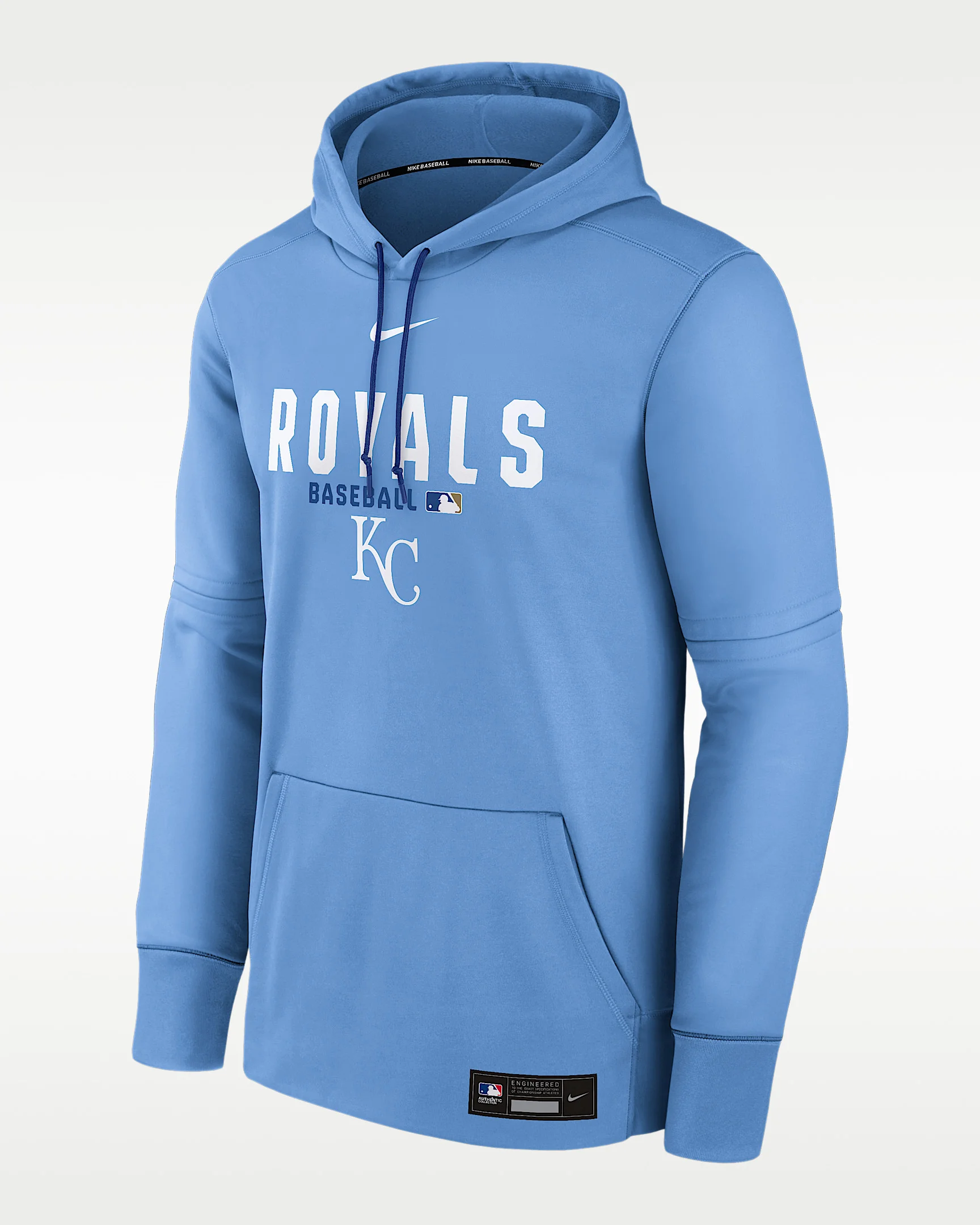 Kansas City Royals Authentic Collection Men's Nike Therma MLB Pullover Hoodie - 1