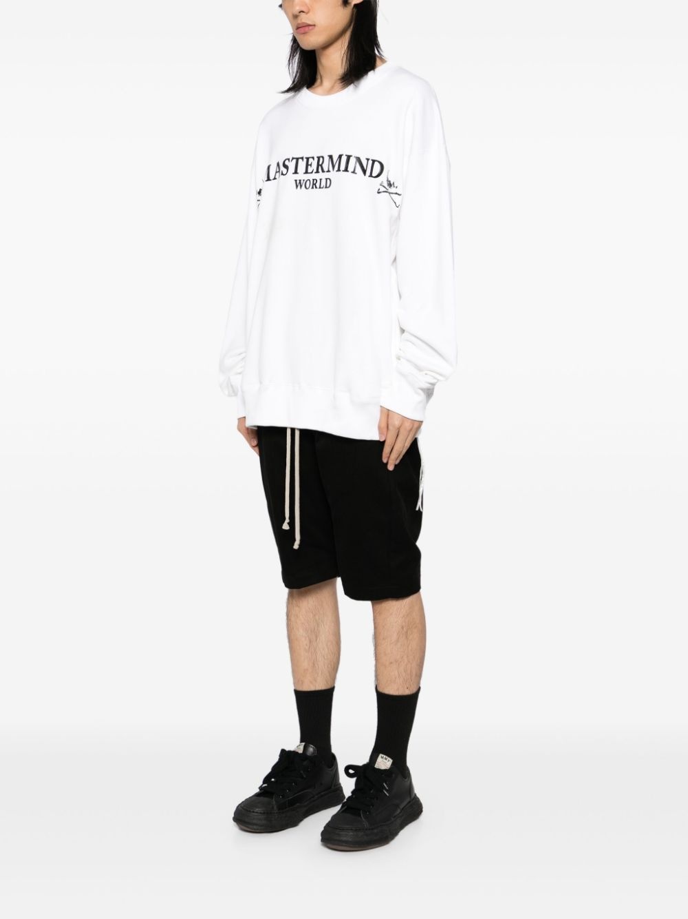 logo print sweatshirt - 3