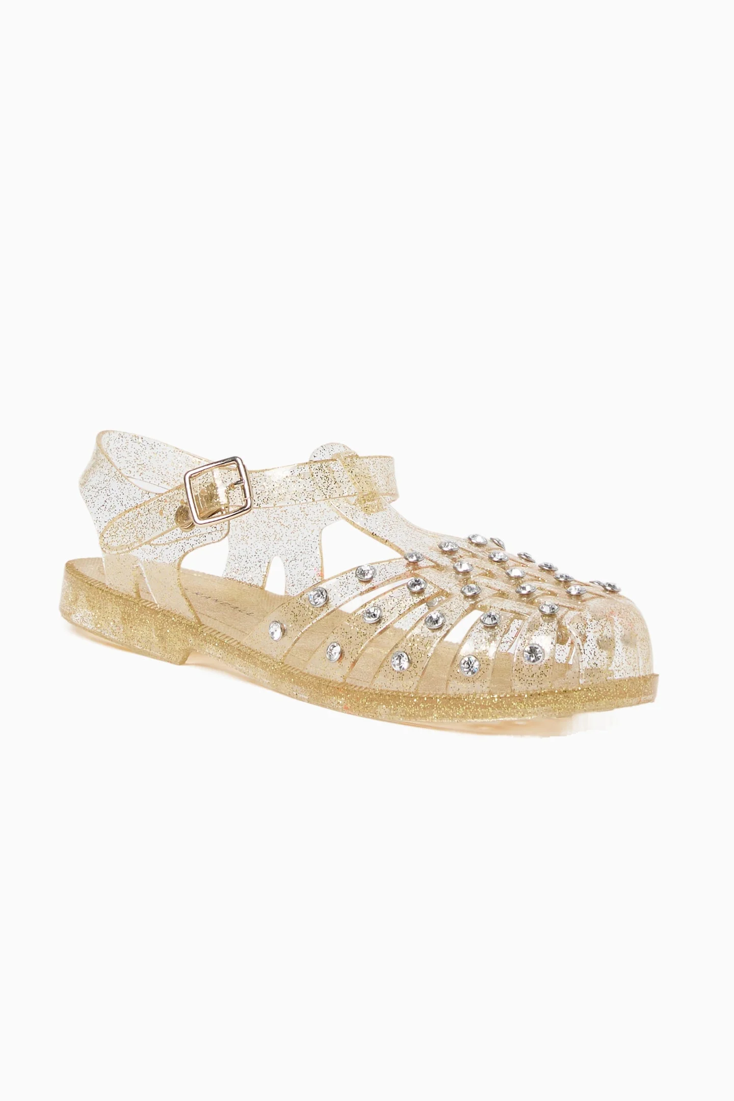 Loeffler Randall Rhinestone Jelly Sandals - 1