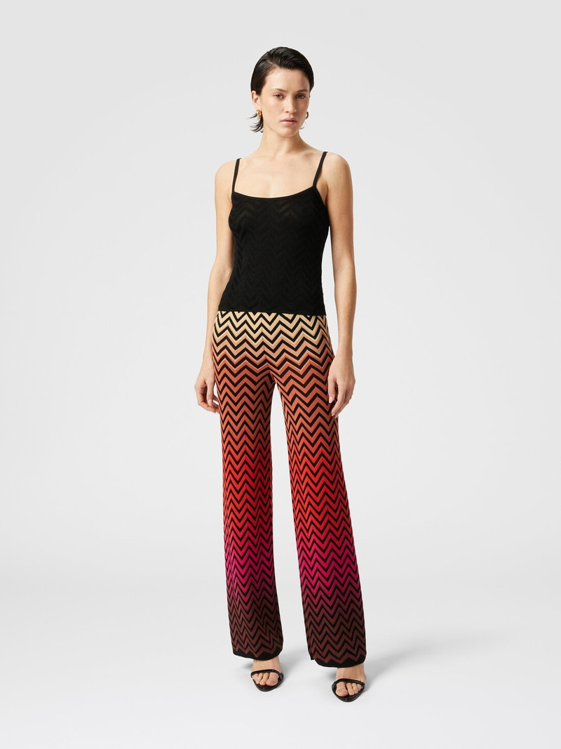 Missoni Straight trousers with dégradé chevron motif outlook