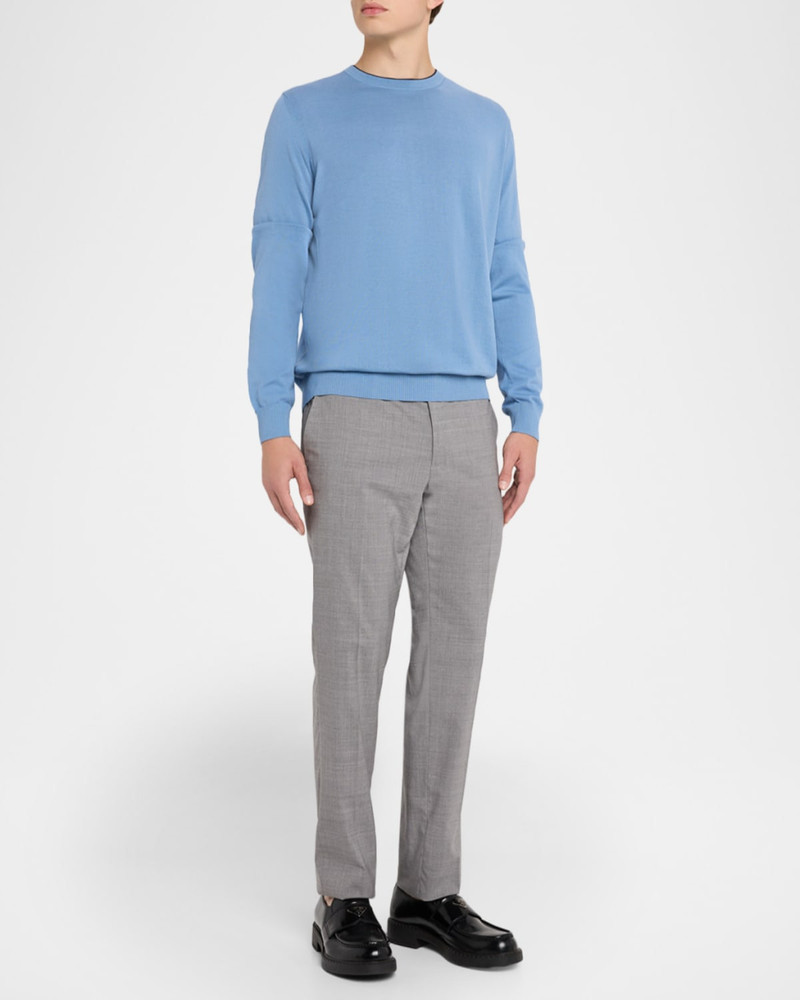 Canali Men's Cotton Tipped Crewneck Sweater outlook