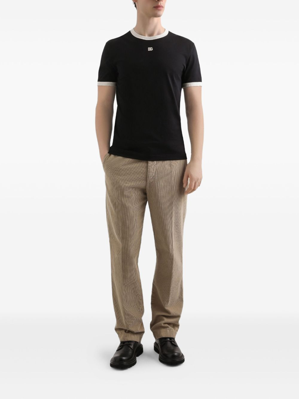 logo-embroidered T-shirt - 2
