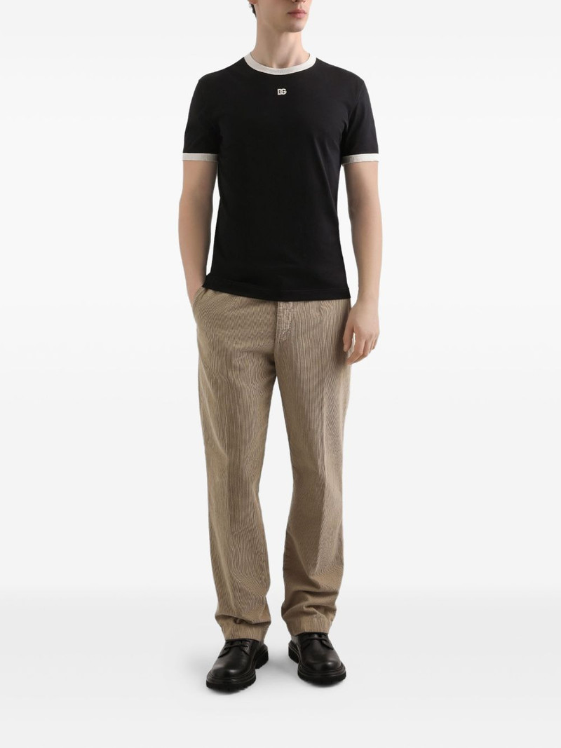 Dolce & Gabbana logo-embroidered T-shirt outlook