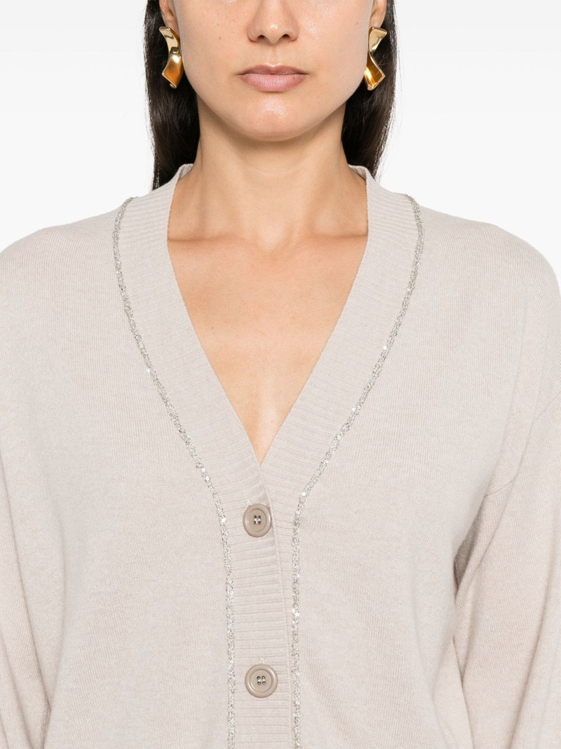 sequin-detailed cardigan 5