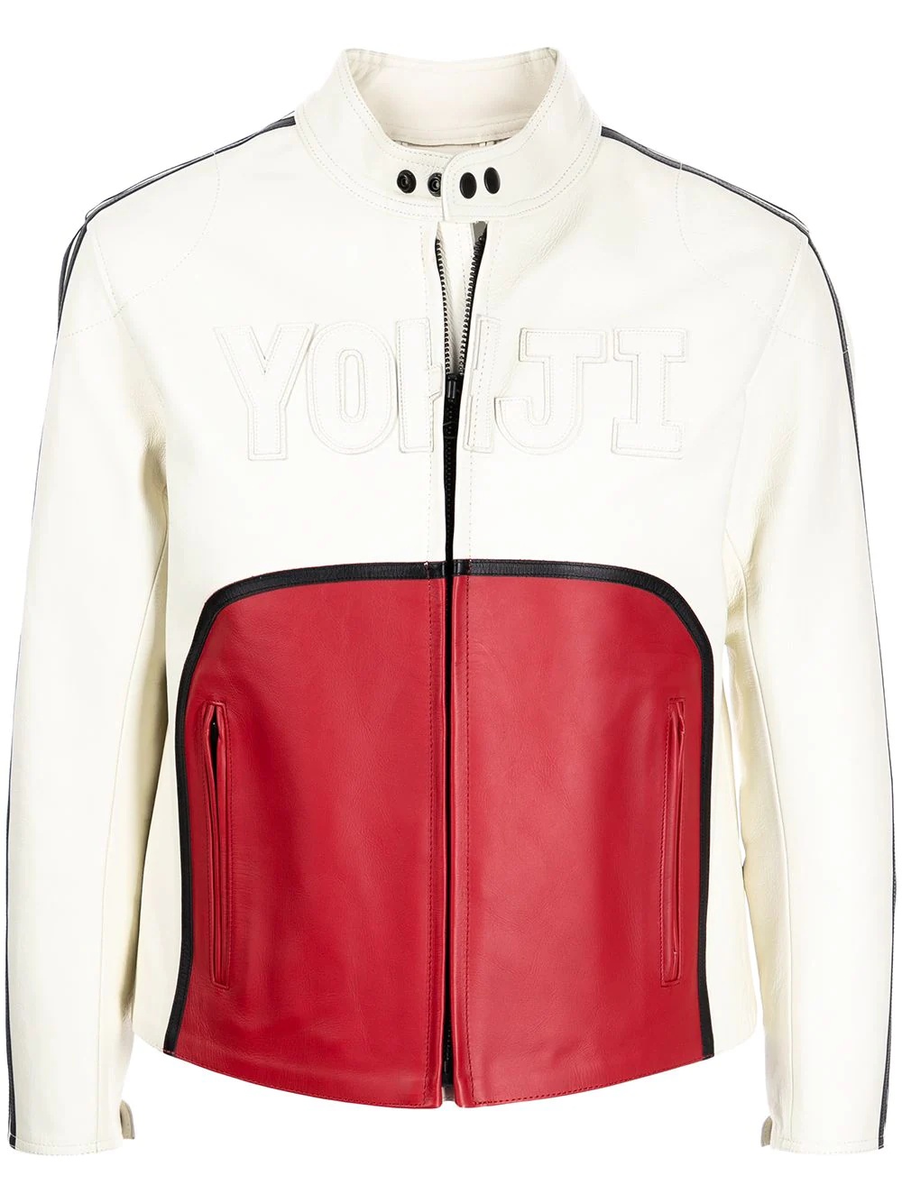 colourblock biker jacket - 1