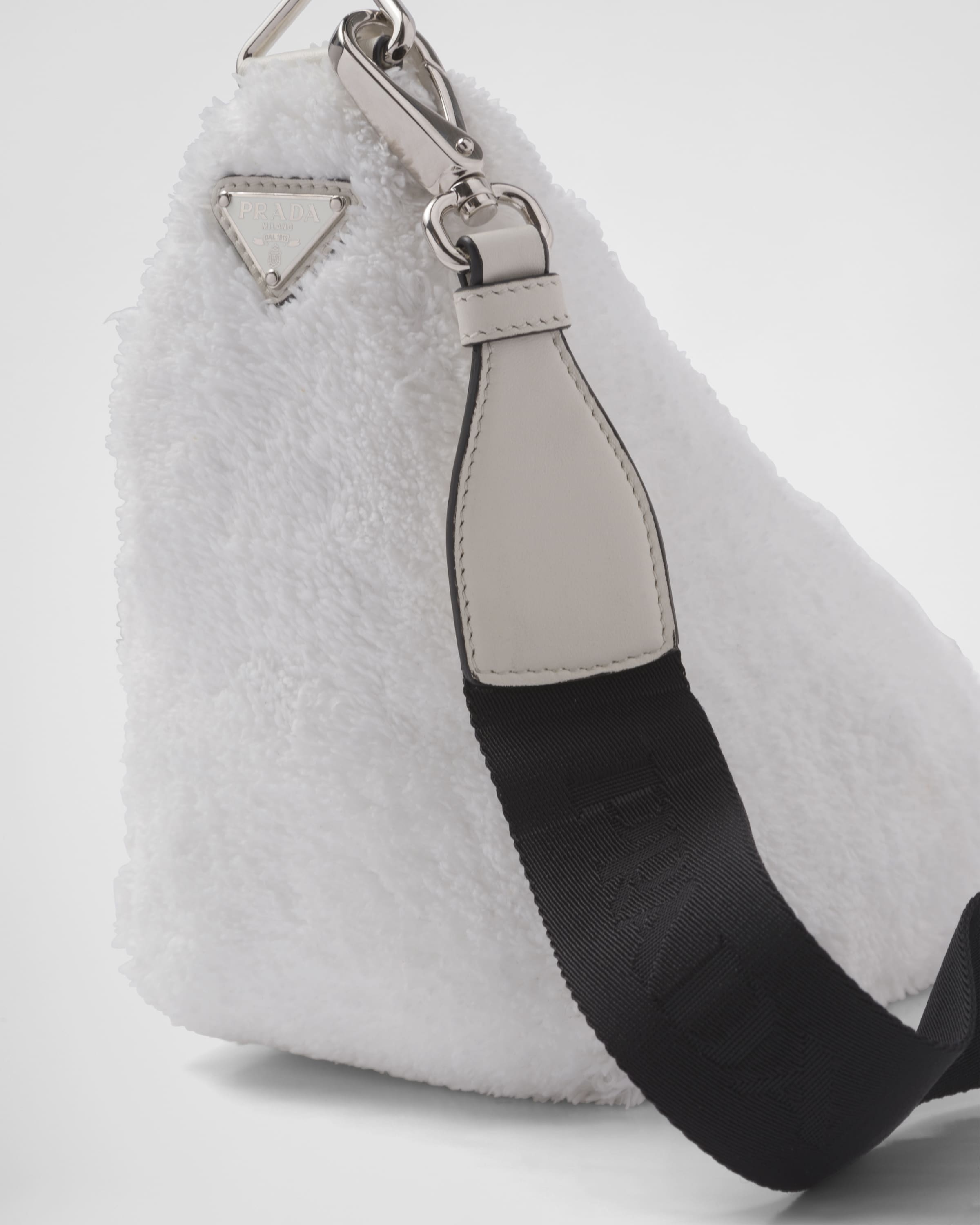 Prada Triangle terrycloth shoulder bag - 6