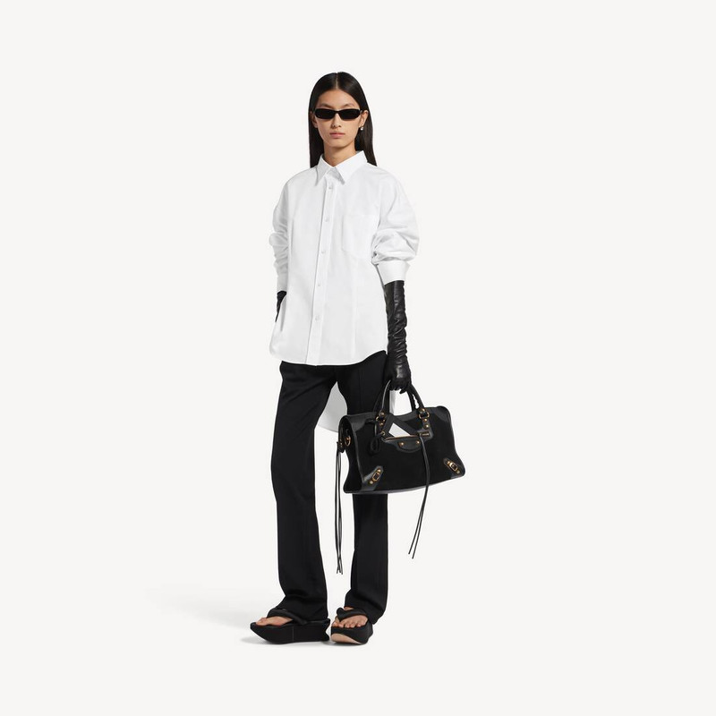 BALENCIAGA Women's Classic Shirt in White outlook