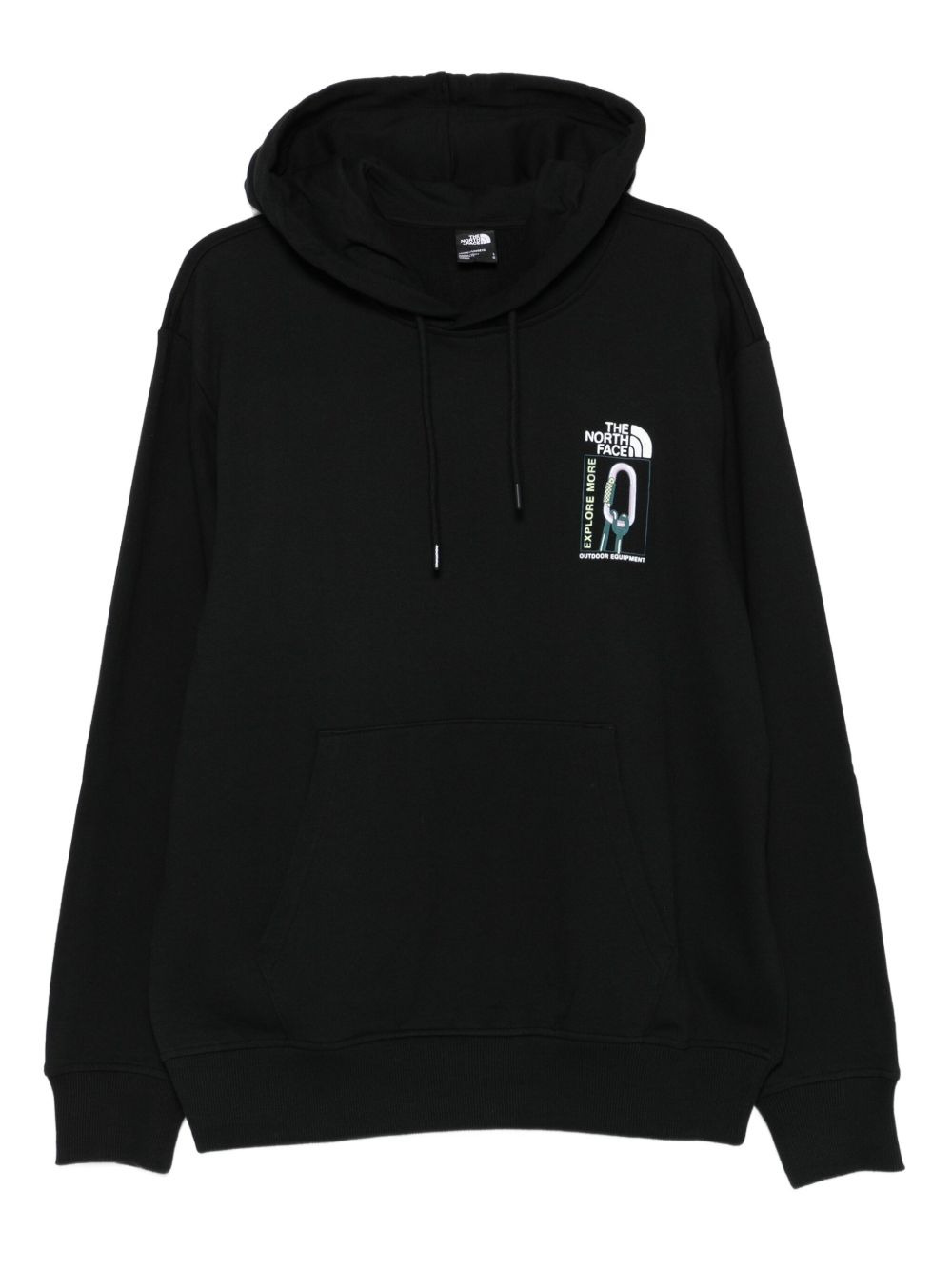 graphic-print hooded sweatshirt - 1