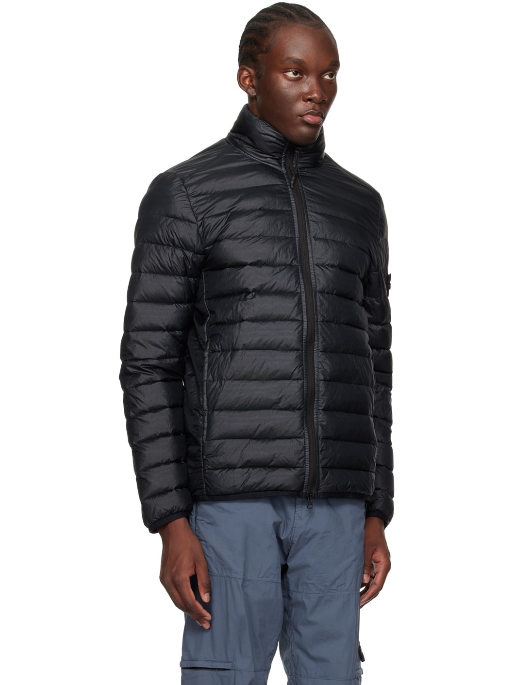 Navy Patch Down Jacket - 2